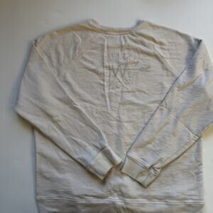 WillBo William Bowen USA Crewneck Pullover Sweatshirt Size Large Cream Oatmeal